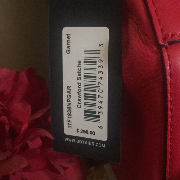 NWT Botkier red leather satchel w/dustbag - Picture 5 of 12